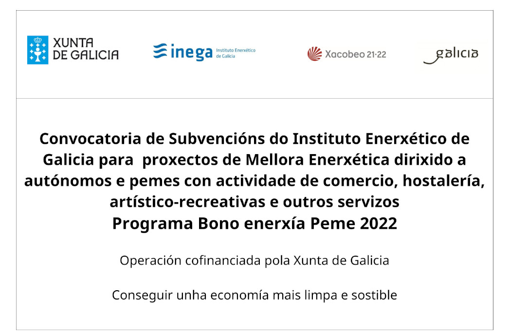 Xunta - Subvencion para inversion equipamientos